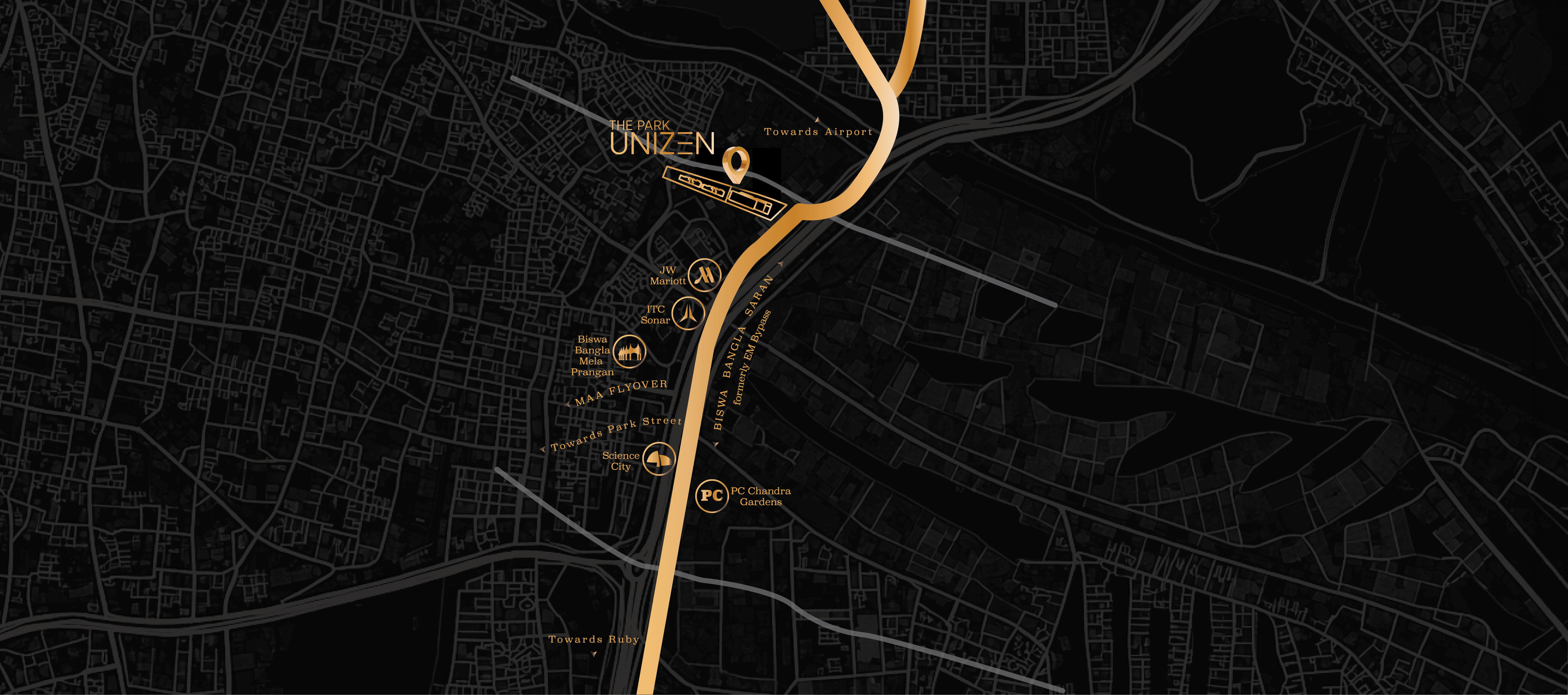 The Park Unizen Location Map